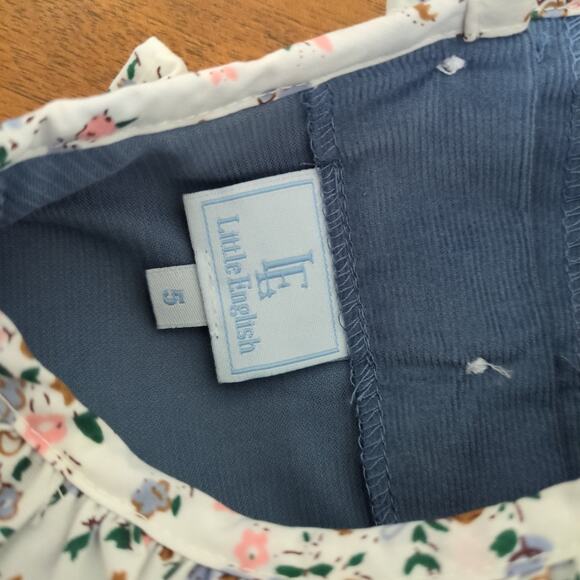 Little English Greenwich Jumper Set - Brownfield Floral girls size 5 NEW WT - Picture 5 of 7